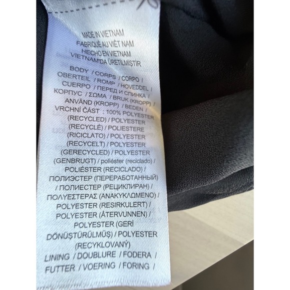 Lauren Ralph Lauren Black Floral Tiered Ruffle Georgette Dress NWT Size 18 - Picture 11 of 11